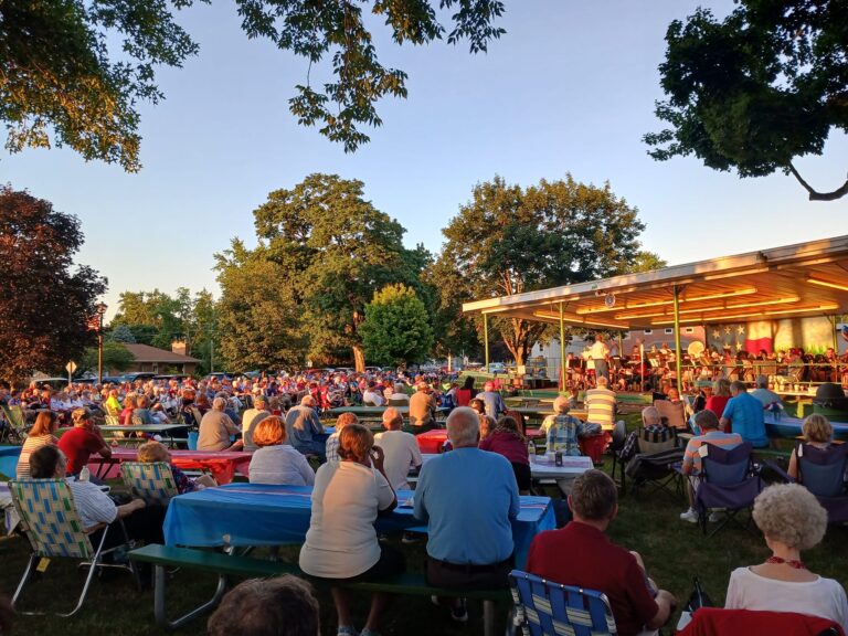Danvers community gathering in the park