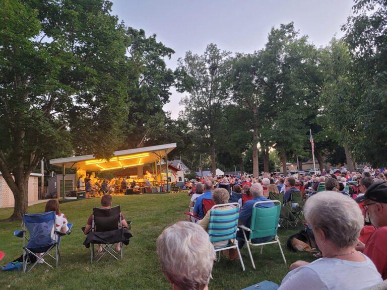 Community gathering in Danvers Park